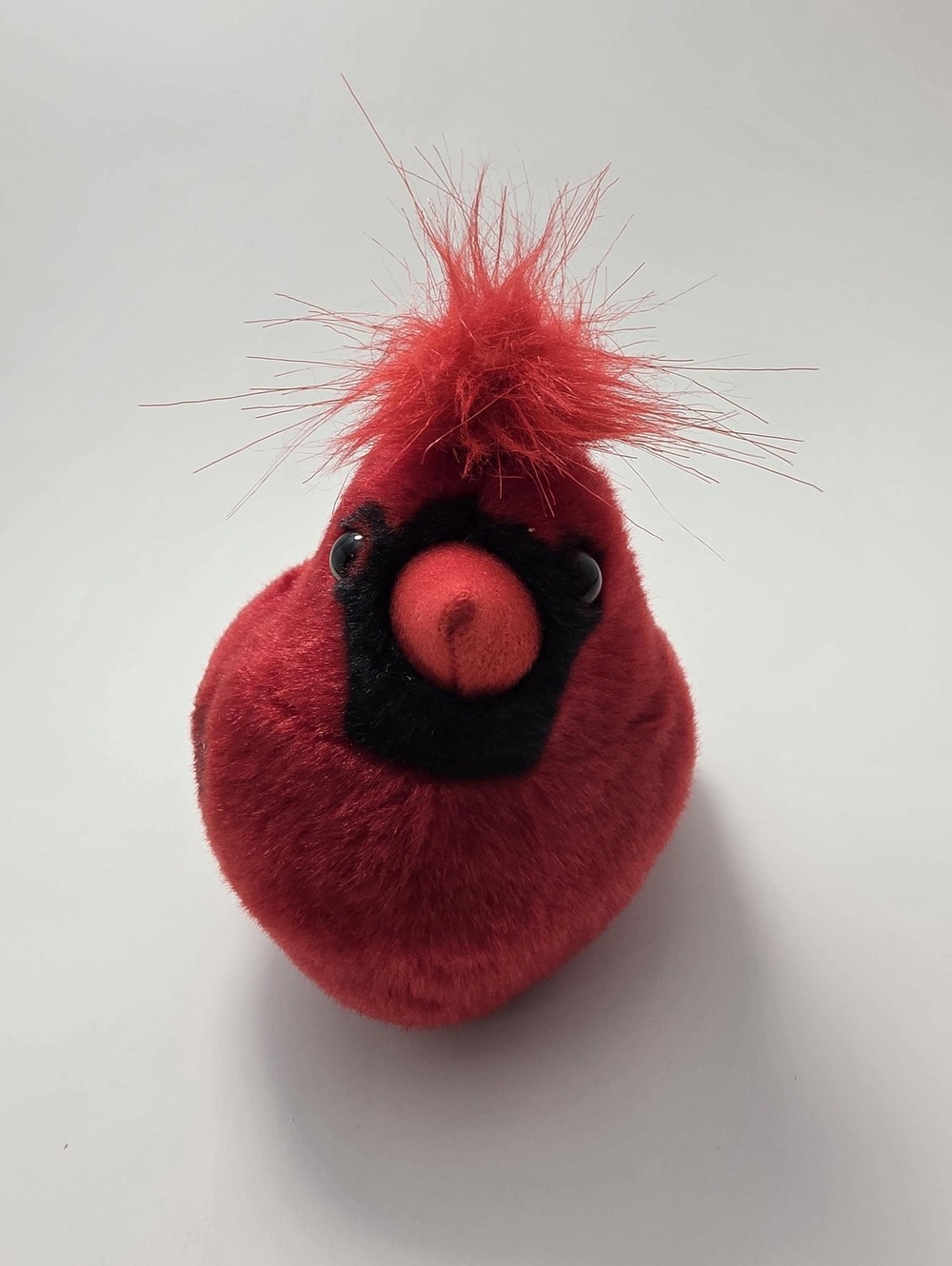 Vintage K&M International Bird Plush Red Cardinal Stuffed Animal Sound Works